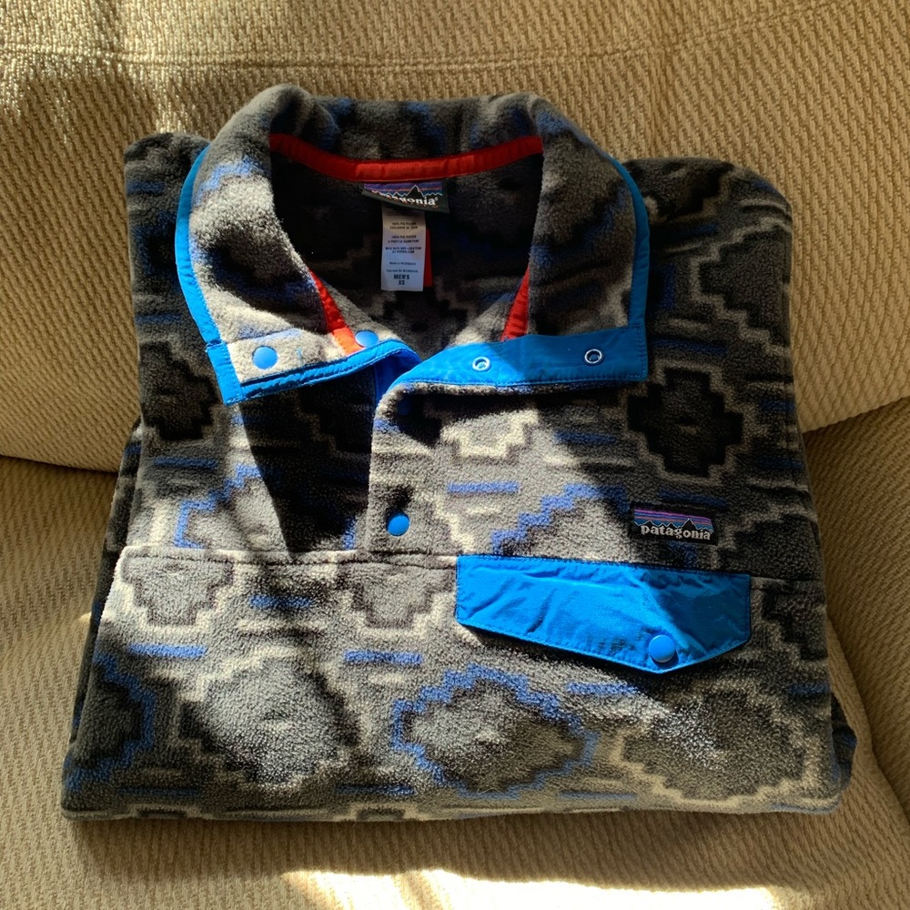 Patagonia Patterned Synchilla Snap Pullover - image 2